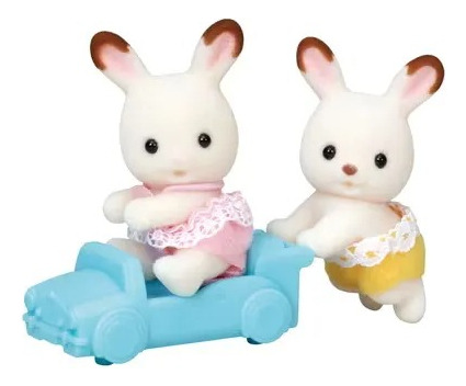 Sylvanian Families Chocolate Rabbit Twins 5420 Para Niños