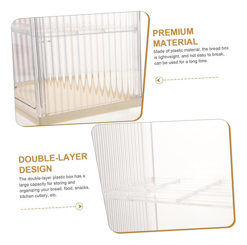 Caja Doble Capa Para Pan De Café Organizadora Bread Baskets