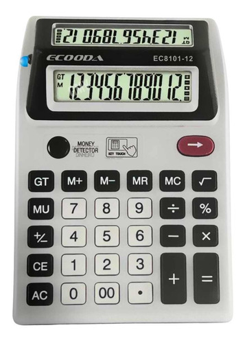Calculadora Compacta Visor Duplo (testa Dinheiro Falso