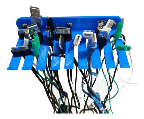 Soporte Organizador Porta Cable Cables De Pared Impresión 3d