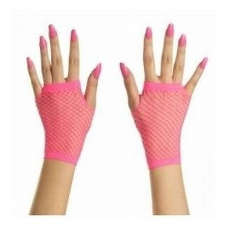 Guantes De Red Cortos Colores Disfraz Halloween Sexy Lolita