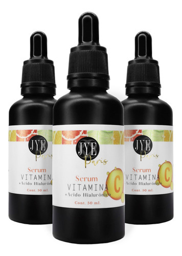 Serum Vitamina C Con Acido Hialuronico Jye Paris 150ml 3 Pza Tipo de piel Todo tipo de piel