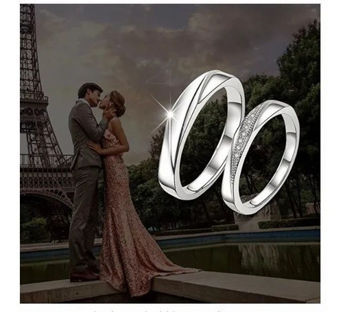 Imagen 6 de 9 de Anillos De Para Parejas, Mujeres Y Hombres De Favorito
