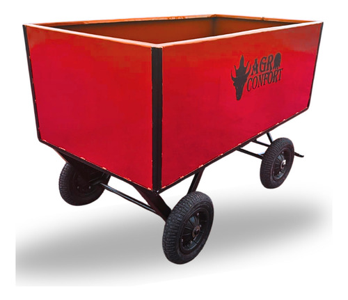 Carrinho Agricola Fechada Para 800kg 4r