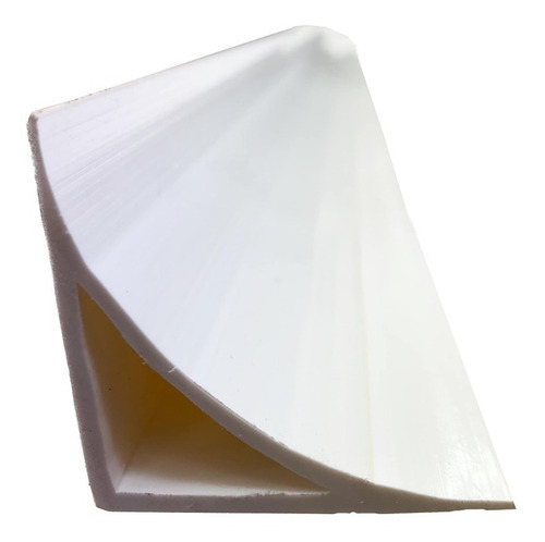 Imagen 1 de 9 de Zoclo Curva Sanitaria Pvc Blanco (4 Piezas De 2.44mts)