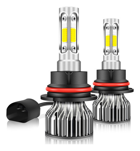 Kit Focos Led Con 4 Lados H4 9003 9007 Hb5 Alta Baja 15000lm