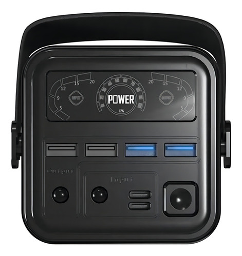 Mr. Gadgets Power Bank bateria Portátil 60,000mah 100w Carga Rápida Linterna integrada, Color Negro