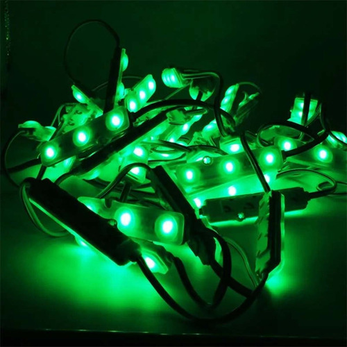 Modulo 3 Leds 1,5w Color Verde High Lumen 2 Unidades