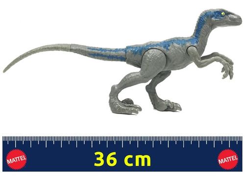 Imagem 7 de 7 de Dinossauro Velociraptor Blue Jurassic World - Mattel - Fny41