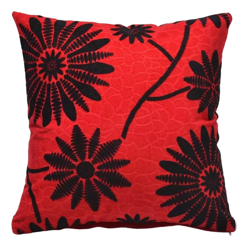 Fundas De Cojín Diseños Colores 43x43 Cm Rojo
