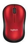 Mouse Logitech M185 Rojo Optico Inalambrico Mini Receptor Us