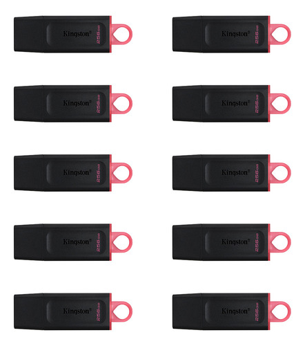 Pack 10 Memorias Usb 3.2 Kingston Datatraveler Exodia 256gb