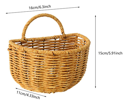 . Cesta De Almacenamiento Colgante De Grande 16cmx11cmx15cm