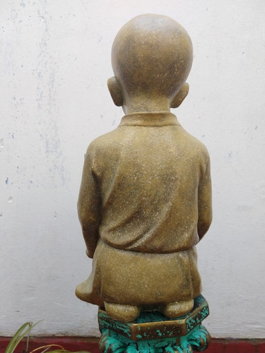 Estatua Monje Hindú Niño Símil Piedra (solo X Pedido)
