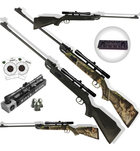 Rifle Aire Comprimido Snowpeak Caza Premium Mira Balines 