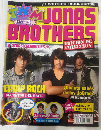 Revista Tkm Edición Especial Jonas Brothers Con Poster