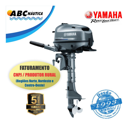 Motor De Popa Yamaha 6hp 4t Leia Anúncio