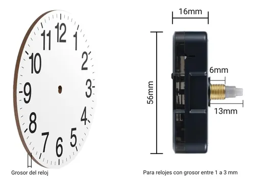 Venta de mecanismos para reloj de pared new arrivals