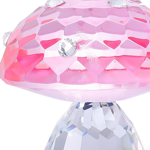 Imitation Crystal Statue Art Craft Red Collection Rosa