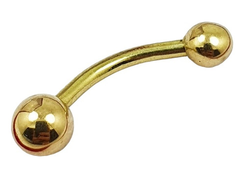  Piercing Oro 18k Para Ombligo Con Piedra Pob1 1.1 Gramos