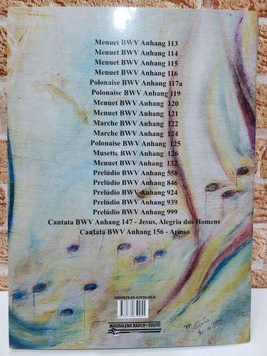 Livro Obras Do Catálogo De Bach P/ Órgão Gênios Do Teclado