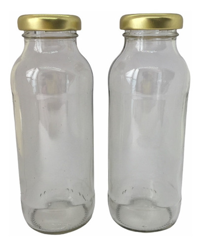 Frasco Jugo Rigo 330cc Tapa Metálica Alimento X10 Unidades