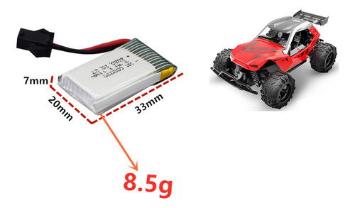Batería De Litio De 3.7v 300mah Para Batería De Coche 9610e