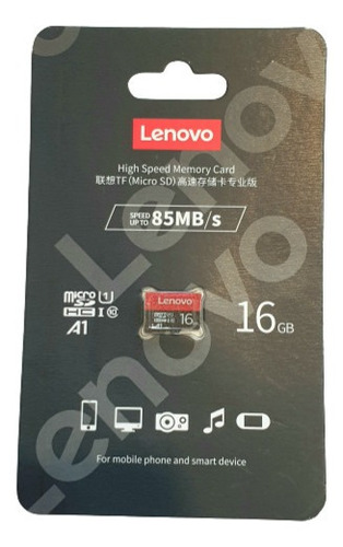Imagen 2 de 2 de Tarjeta De Memoria Lenovo 16 Gb High Speed Micro Sd Original