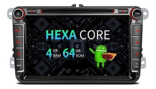 Android 9.0 Hexa Core Vw Seat Dvd Wifi Radio Touch 4k Hdmi