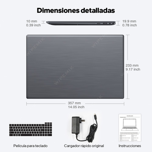 Laptop Intel N95 Ddr5 4 Núcleos 12gb Ram 1000gb Ssd Notebook