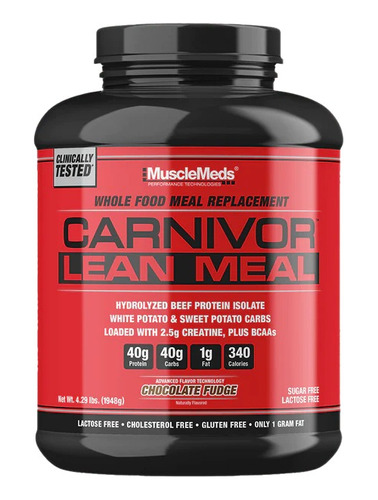 Proteina Carnivor Lean Meal Musclemeds 30 Servicios