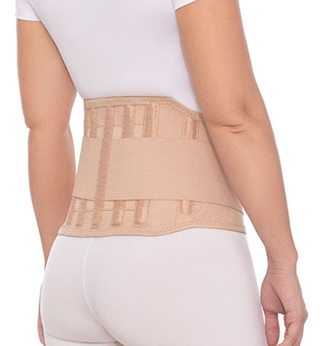 Faja Elástica Lumbar Sacrolumbar Con Ballenas Ciático 20cm