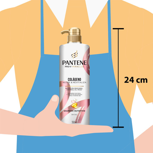 Shampoo Pantene Pro-v Colágeno Nutre & Revitaliza 510 Ml