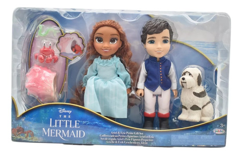 Set Muñeca Disney La Sirenita Ariel Y Eric Petite