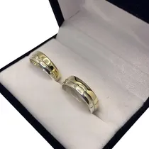 Comprar Alianzas Plata 925 Y Oro 9k Combinadas