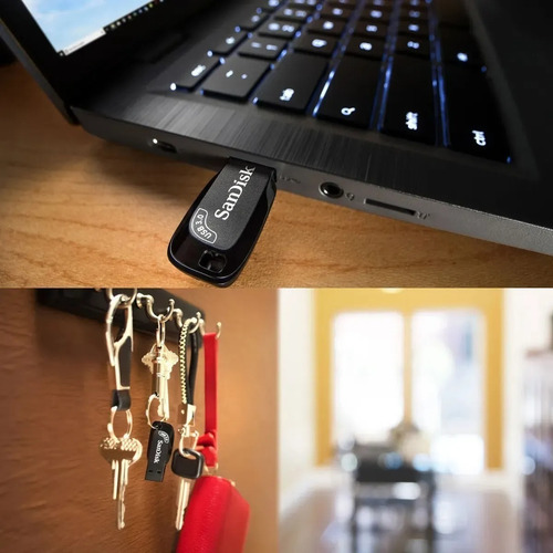 Imagen 4 de 6 de Pendrive Sandisk 64gb 3.0 Ultra Shift Flash Drive Con 100mbs