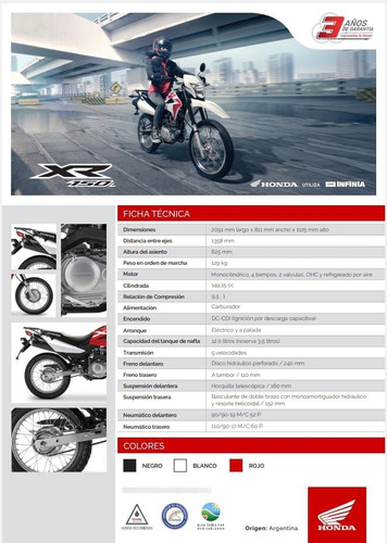 Patentada Xr 150 $2.914.000 - 190 $3.429.000- 250 $4.594.000