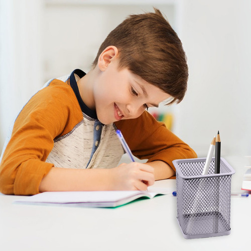 Caja De Almacenamiento De Escritorio Ahuecada De Metal Multi