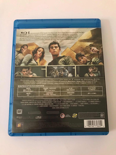 Maze Runner Correr O Morir | Blu-ray | Español Latino (Usado)
