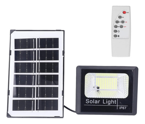 Reflector Lampara Led + Panel Solar Recargable 40w Ip 66 