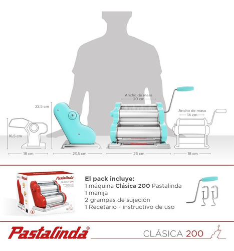 Imagen 9 de 10 de Pastalinda Máquina Clásica 200 Acqua