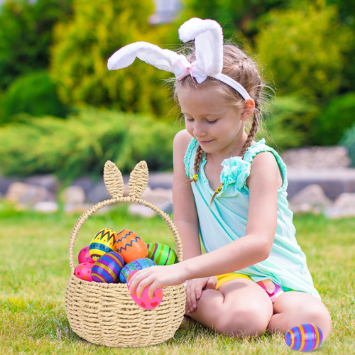Juego De Cestas De Pascua Dirmowmam, 26 Unidades, Con Cesta