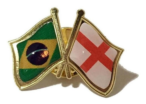 Pin Da Bandeira Do Brasil X Inglaterra
