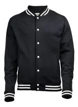 Comprar Chaqueta Universitaria Unisex Negra Estampados Personalizado