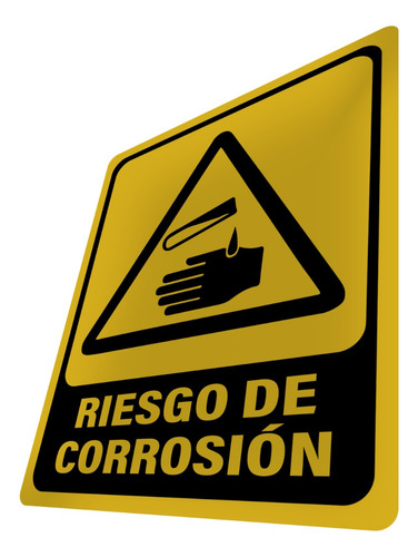 Avisos Riesgo De Corrosión Letrero Cartel Señal Prevención