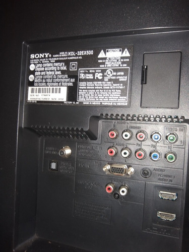Imagen 1 de 8 de Tv Sony Bravía Para Repuesto Kdl-32ex500
