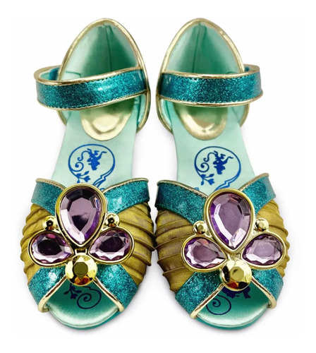 Jasmine Zapatos Talla  11-12  Aladino Disfraz Disney Store