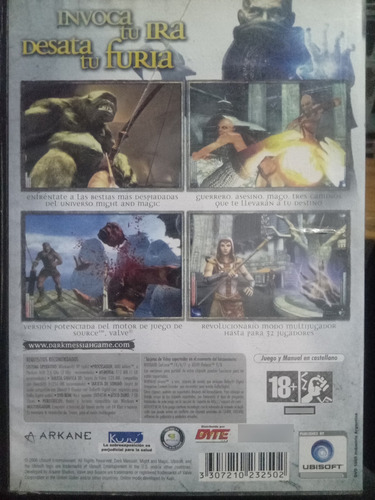 Might And Magic: Dark Messiah - Físico Pc Dvd Original En Es (Usado)