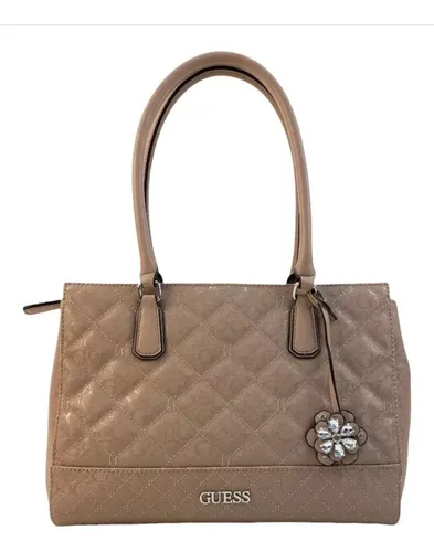 Bolsa guess blanca con flores on sale