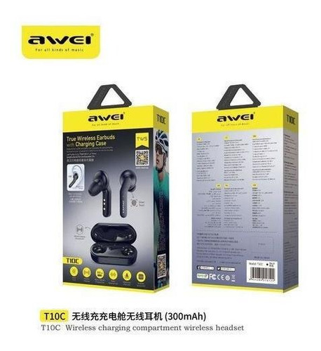 Imagen 6 de 6 de Audífonos Intraurales Awei T10c Bt Con Reducción De Ruido